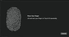 Who's finger print is apple using for the Touch ID status? : r/MacOS
