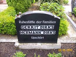 Grab von Gerrit Dirks (-), Friedhof Marcardsmoor