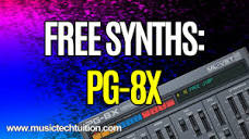 Free Synths: PG-8X - Roland JX-8P Emulating VST Synth - YouTube