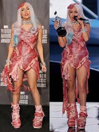 Image result for lady gaga meat dress