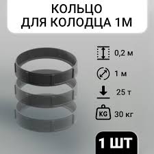 Image result for Кольцо смотрового колодца , диаметр 1500мм. высота 200мм 2009999447894