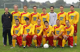 From left to right, back row: Andrew Souber (manager), Scott Shindler, Paul Walker, Daniel Woolfe, Michael Goldberg, Roni Stone, Daniel Natoff and Matt ... - TP1sts1011