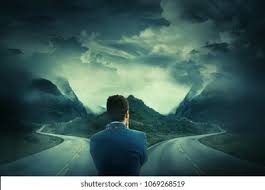Image result for hombre en el cruce de caminos