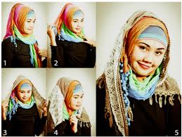 Cara Memakai Jilbab Segi Empat Terbaru Mudah Sekali | Cara Memakai ...