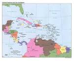 1Up Travel - Maps of Carribean Island. Central America and the ...