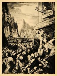 Image result for riot scene by honore-daumier