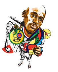 Dai-Dai Tran is a Parisian urban artist working in vector art. He takes his inspiration from the streets and makes portraits of celebrities as Hussein Bolt, ... - dai-dai-tran-05-michael-jordan_big