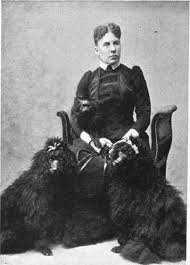 FRED HUNTER WITH HER POODLES. From photo by R. B. Lodge, Enfield. She also bred Kilboy (out of Rosalie by Sonnie Buggins), owned by Miss Humphreys. - MRS-FRED-HUNTER-WITH-HER-POODLES
