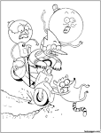 regular show color pages coloring page