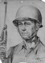 Cedric Gordon, Soldier. A pencil sketch made by another G.I. during the war. - A_C_Gordon_WW2_fs