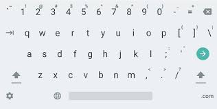 Image result for android keyboard number row