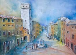 The Art gallery with watercolor painting courses, landscapes and ... - watercolor_painting_tuscani