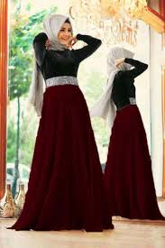 Baju Gamis Modern Mix Satin - Model Long Dress Remaja Terbaru