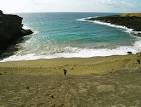 South Point's Justly Famous Green Sand Beach Hike; Papakolea Bay ...