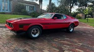 Image result for Bright Red 1972 Mustang