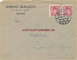 Buchversand Sokrates: o.A.: [Brief] Briefumschlag Fa. Arno Bauch ...
