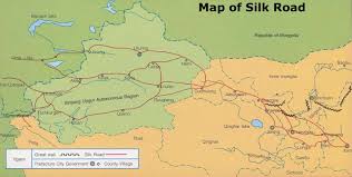 Image result for silk road map