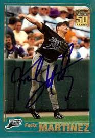 Felix Martinez Autograph on a 2001 Topps (#456) - felix_martinez_autograph