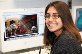Riverhead High School senior Maria Valdivia is being honored for combining art with technology. Ms. Valdivia&#39;s computer graphics project, entitled “Human ... - Riverhead-High-School-art