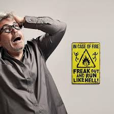 Image result for Значок in case of emergency - run like hell