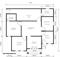 Gambar Sketsa Rumah Minimalis 3 Kamar Modern - Sketsa Denah Desain ...