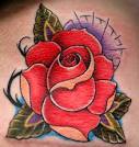 Bank of Tattoos: Women Tattoos with Flower Rose Tattoo Designs