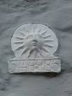 Closer view of this fire insurance plaque on a dwelling in Bank Street, - via Daymix