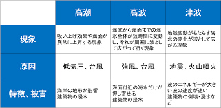 Image result for 高潮 津波 別物