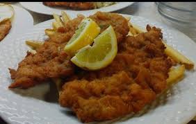 Image result for schnitzel mit pommes