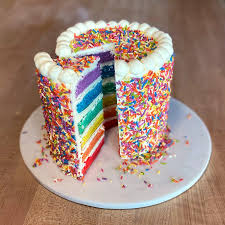 Image result for rainbow cake