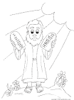 Moses coloring page
