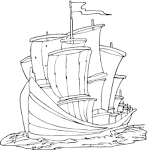 Columbus Day coloring page