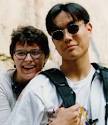 Mihaela Enachescu and Adrian Tang at Johnston Canyon in the Rockies - at_me2