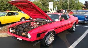 Image result for Bright Red 1972 Mustang