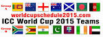 Cricket World Cup 2015 Teams | Cricket World Cup Schedule 2015.