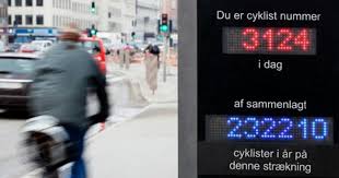 Afbeeldingsresultaat voor copenhagen bicycle counter