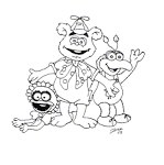Fazendo a Minha Festa para Colorir: Imagens dos Muppets para Colorir!