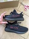 Yeezy 350 bred from TSM noticeably different font and font sizing ...