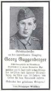 Totenzettel: Kraftfahrer Georg GUGGENBERGER (2. Weltkrieg ... - tz_GuggenbergerGeorg
