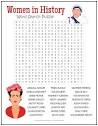 Women in History Word Search Puzzle | Print it Free