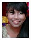 Happy Balinese girl .