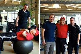 Left: Ralph Wittenberg during one of his personal training sessions with Mint Fitness instructor Sean O\u0026#39;Brien. Right: Wittenberg with O\u0026#39;Brien and Mint owner ... - 2011-11-09-RalphWittenbergLead-01_1