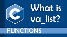 What are variadic functions (va_list) in C? - YouTube