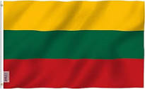 Amazon.com : DANF Lithuania Flag 3x5 Ft Thick Polyester, Fade ...