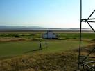 Perfect evening setting for the British Open as practice day ends. - via Daymix