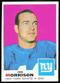Joe Morrison football card - 1969 Topps #175 - Vintage Football ...