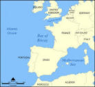 Bay of Biscay - a sea in Atlantic Ocean