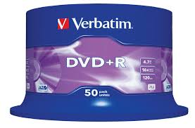 DVD Rohlinge DVD+R 4.7 GB Matt Silver Verbatim 50 Stück auf ...