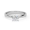 Engagement Ring : attractive 4 claw solitaire round brilliant ...