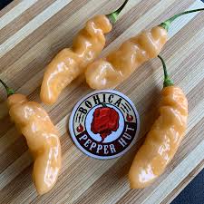 Afbeeldingsresultaat voor peach habanero hot pepper